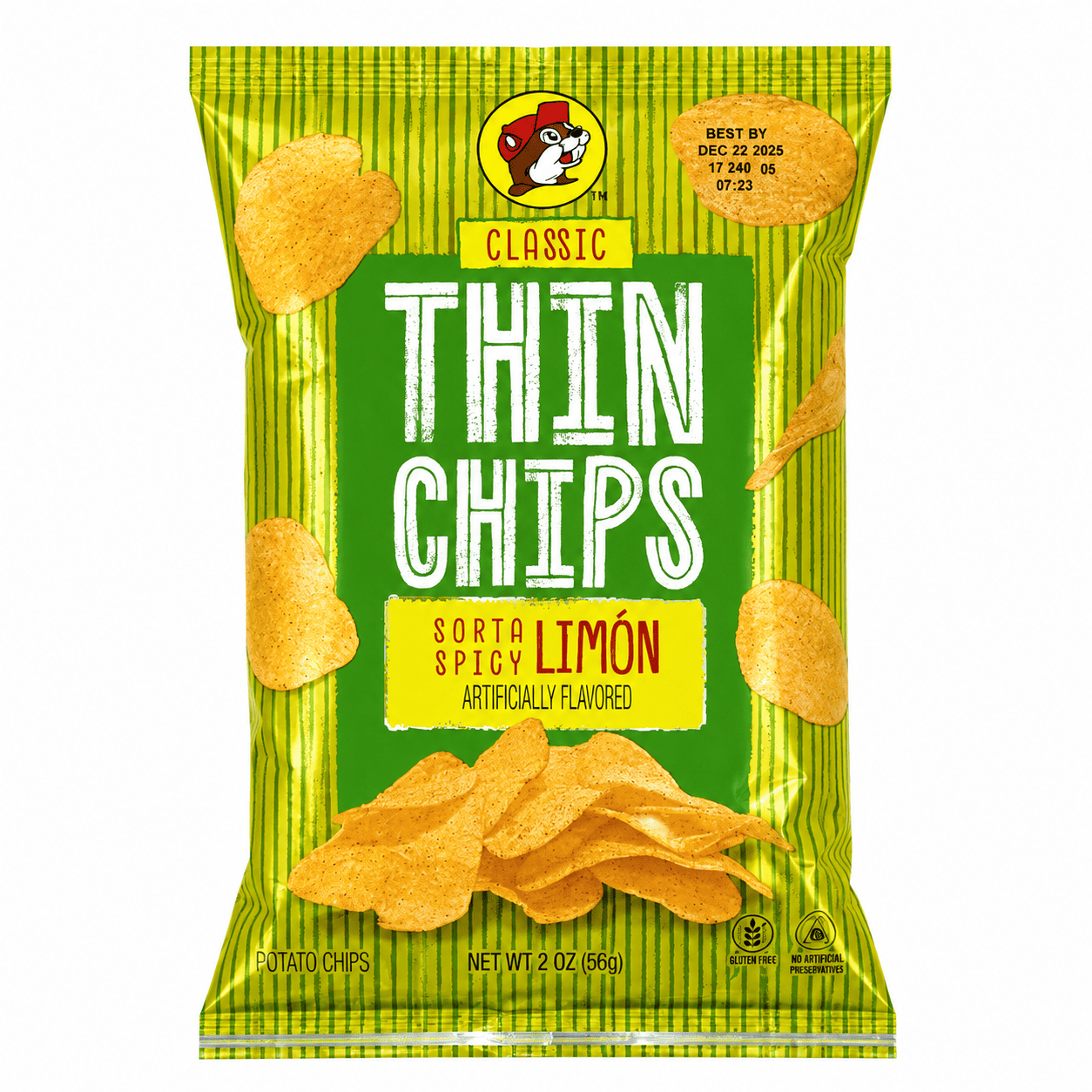 Buc-ee's Classic Thin Chips - Limon