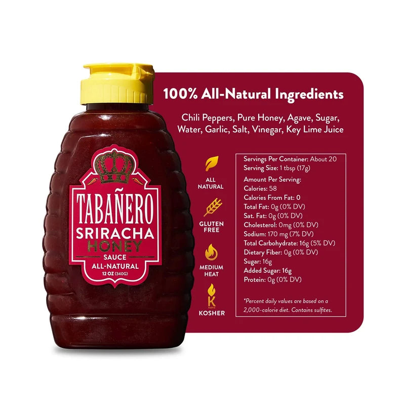 Authentic Tabañero Sriracha Honey (12 oz.)