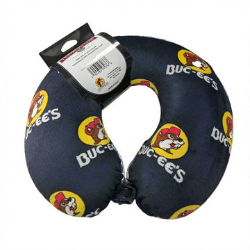 Buc-ee's Classic Black Logo Travel Neck Pillow